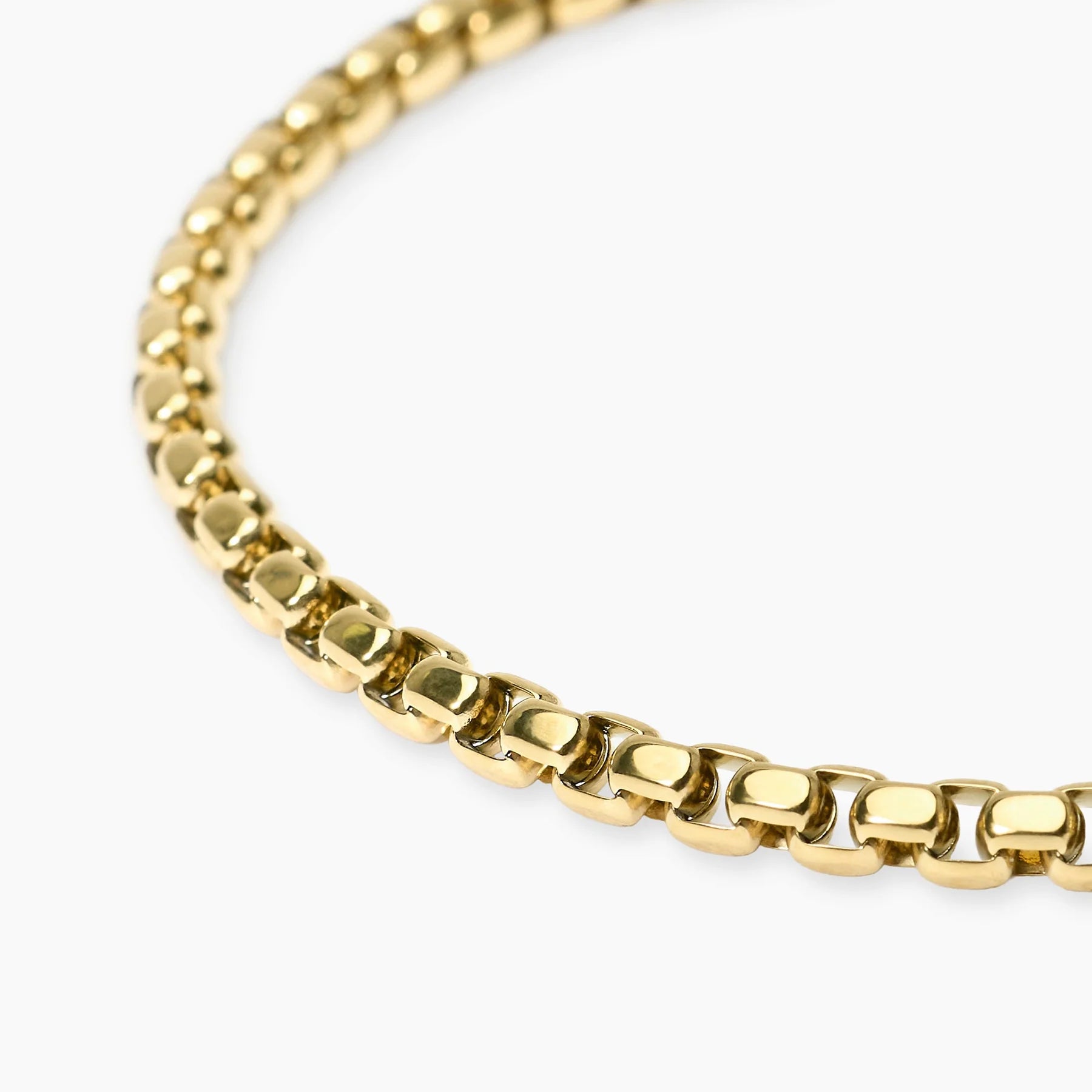 Kidult Style 57 | Bracciale uomo con catena veneta in acciaio dorato | 831285