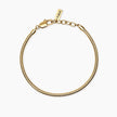 Kidult Style 59 | Bracciale uomo con catena snake in acciaio dorato | 831287