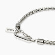 Kidult Style 62 | Bracciale uomo in acciaio con catene veneta e franco | 831288