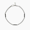 Kidult Style 64 | Bracciale in acciaio con catena veneta e cristalli | 831289