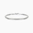 Kidult Style 17 | Bracciale in acciaio con catena veneta e piastra | 831294