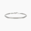 Kidult Style 17 | Bracciale in acciaio con catena veneta e piastra | 831294