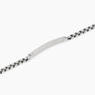 Kidult Style 17 | Bracciale in acciaio con catena veneta e piastra | 831294