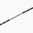 Kidult Style 68 | Bracciale uomo in acciaio con catena cardano e agata nera | 831300
