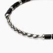 Kidult Style 68 | Bracciale uomo in acciaio con catena cardano e agata nera | 831300