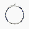 Kidult Style 68 | Bracciale uomo in acciaio con catena cardano e sodalite blu | 831301