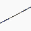 Kidult Style 68 | Bracciale uomo in acciaio con catena cardano e sodalite blu | 831301