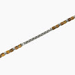 Kidult Style 68 | Bracciale uomo in acciaio con catena cardano e occhio di tigre | 831302