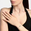 Kidult Style 99 | Bracciale in acciaio con catena martellata e ciondolo quadrifoglio | 831311