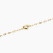 Kidult Style 96 | Bracciale in acciaio dorato con catena martellata e cuore con cristallo | 831312