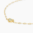 Kidult Style 96 | Bracciale in acciaio dorato con catena martellata e cuore con cristallo | 831312