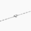 Kidult Style 96 | Bracciale in acciaio con catena martellata e cuore con cristallo | 831313