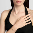 Kidult Style 96 | Bracciale in acciaio con catena martellata e cuore con cristallo | 831313