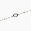 Kidult Style 92 | Bracciale in acciaio con catena rolò e perle conchiglia con elementi goccia | 831317