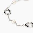 Kidult Style 92 | Bracciale in acciaio con catena rolò e perle conchiglia con elementi goccia | 831317