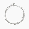 Kidult Style 85 | Bracciale in acciaio con catene snake ed elementi ovali | 831329