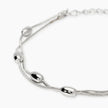Kidult Style 85 | Bracciale in acciaio con catene snake ed elementi ovali | 831329