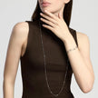 Kidult Style 85 | Bracciale in acciaio con catene snake ed elementi ovali | 831329
