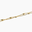 Kidult Style 85 | Bracciale in acciaio dorato con catene snake ed elementi ovali | 831330