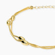 Kidult Style 85 | Bracciale in acciaio dorato con catene snake ed elementi ovali | 831330