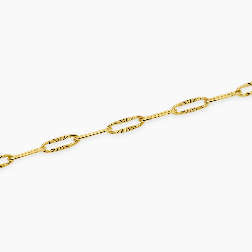 Kidult Style 93 | Bracciale in acciaio dorato con elementi martellati | 831332