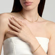 Kidult Style 93 | Bracciale in acciaio dorato con elementi martellati | 831332