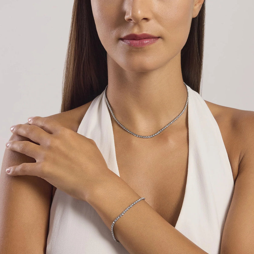 Kidult Style 11 | Girocollo regolabile cristalli bianchi | 851016