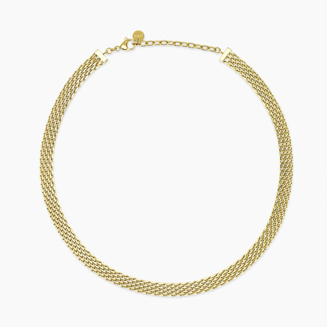 Kidult Style 72 | Girocollo regolabile dorato con catena mesh | 851142