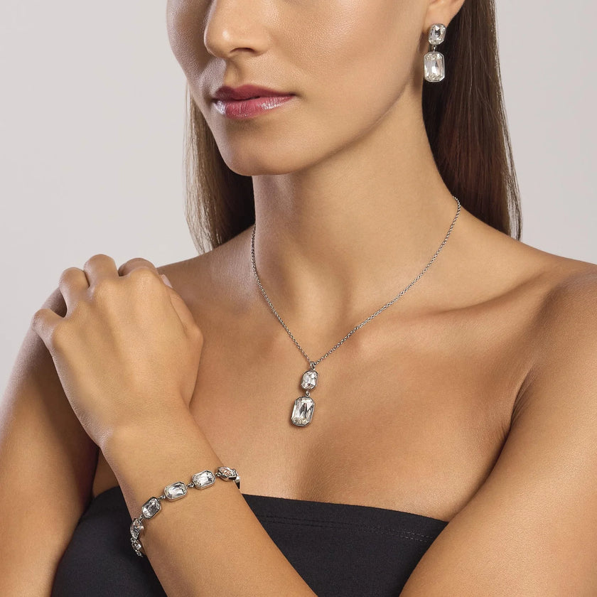 Kidult Style 01 | Orecchini pendenti con cristalli bianchi | 861003