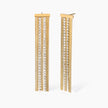 Kidult Style | Orecchini in acciaio gold pvd e cristalli | 861011