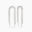 Kidult Style 10 | Orecchini tennis in acciaio con cristalli | 861163