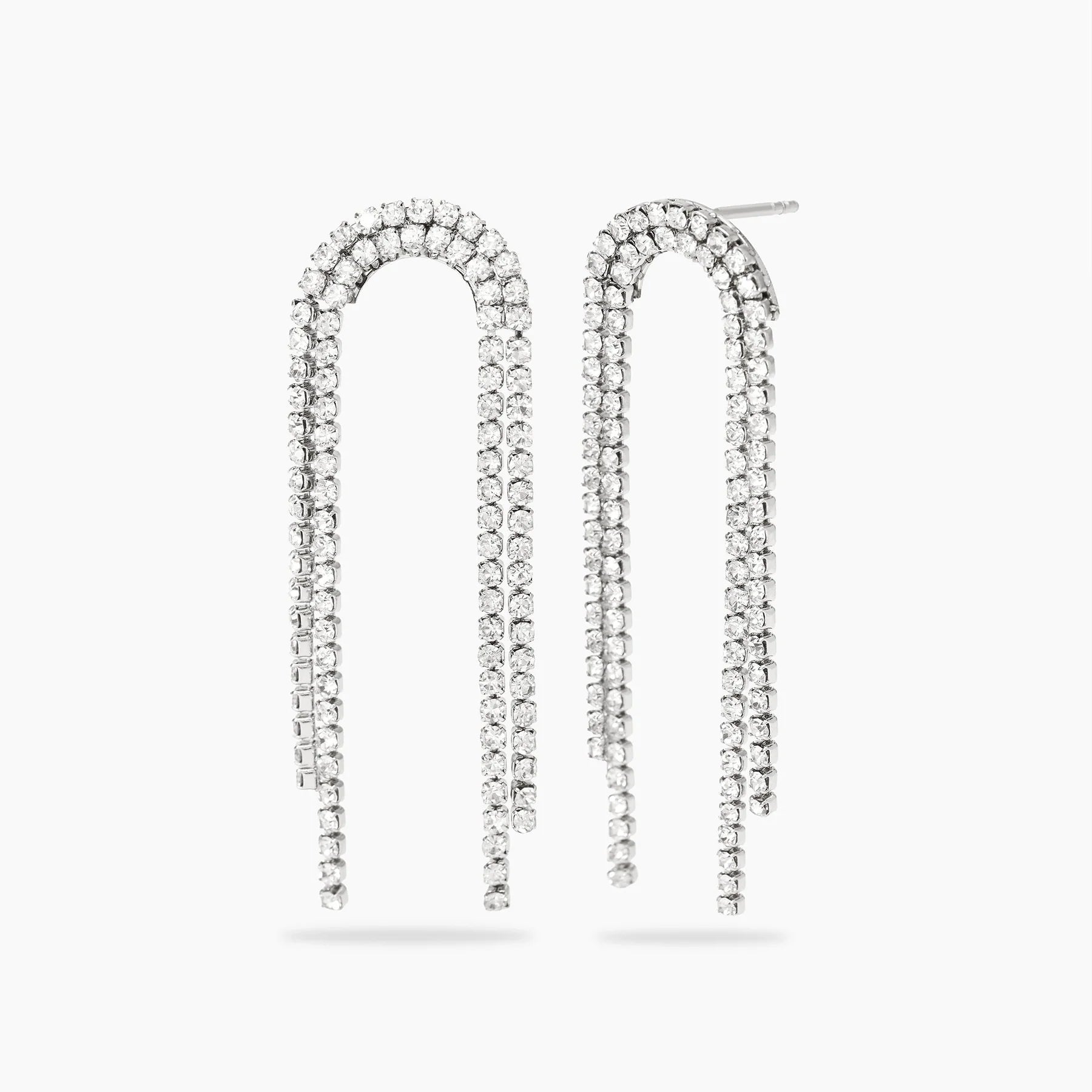 Kidult Style 10 | Orecchini tennis in acciaio con cristalli | 861163