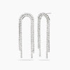 Kidult Style 10 | Orecchini tennis in acciaio con cristalli | 861163