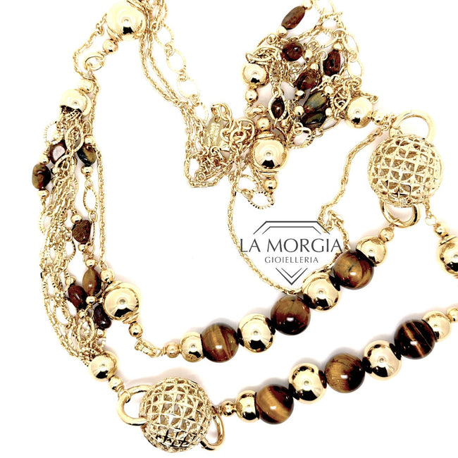 UNGARI | Collana Chanel Occhio di tigre | PRIMAVERA CL 045