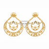 FILIGRANA | Orecchini Sciaquaije Abruzzesi Argento Dorato 925‰ medi | OR 058G