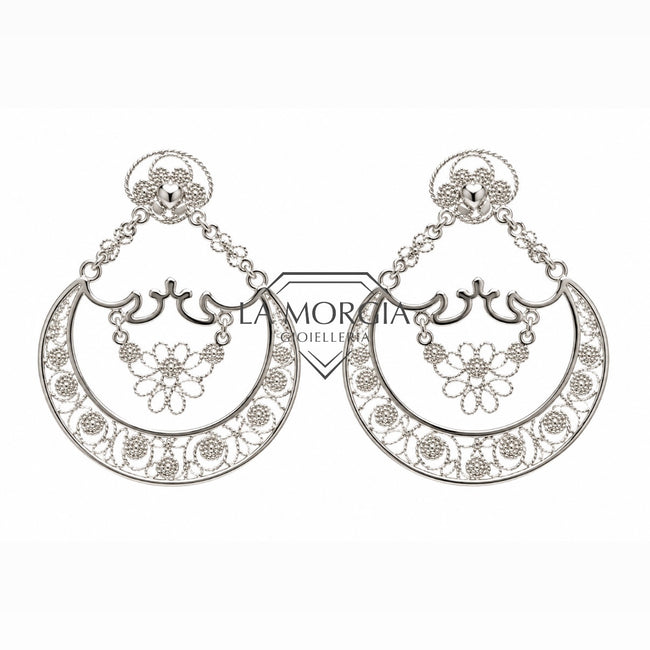 FILIGRANA | Orecchini Sciaquaije Abruzzesi Argento 925‰ piccoli cm3,4 | OR 057A