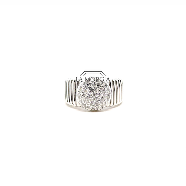 CRIVELLI | Anello Tubogas Pavè brill | 302-T444M-AN