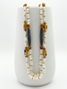 Gemmarium | Collana in Corallo Bianco con Corno e Ambra | MARINVCOLL011