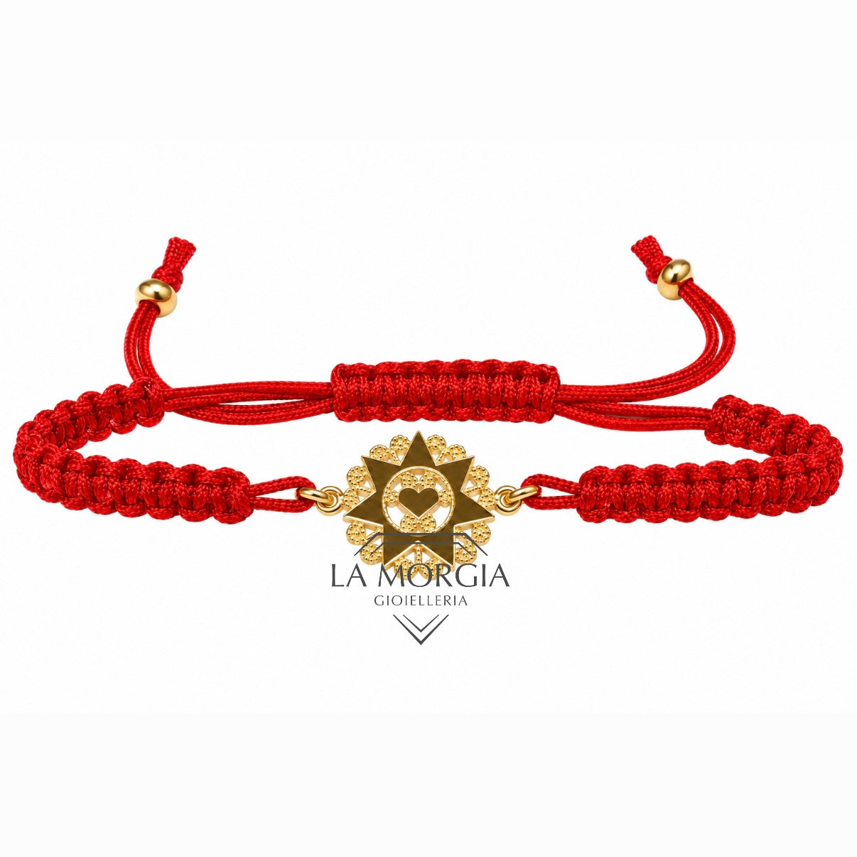 PRESENTOSA | Bracciale seta in Argento Dorato 925‰ diam. 1,5 cm | BR P02SG