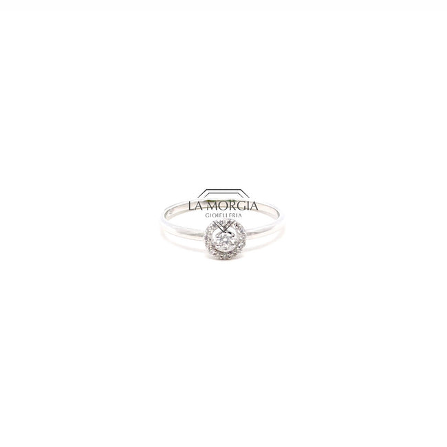 CRIVELLI | Anello brill con contorno | 370-XR3599