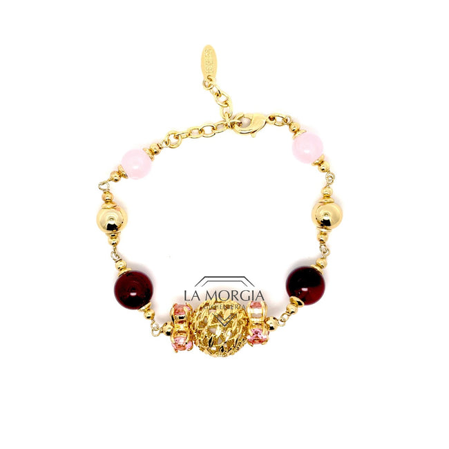 UNGARI | Bracciale Col. Rosa e Bordeaux | SCIANELLE BR 014