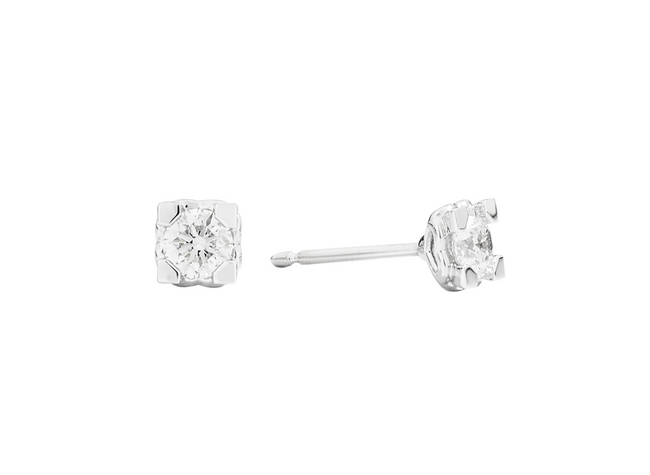 RECARLO | Orecchini punto luce Anniversary Square | E01PX030