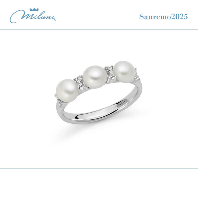 MILUNA | Anello Unica Bouquet con perle Oriente | PLI1720