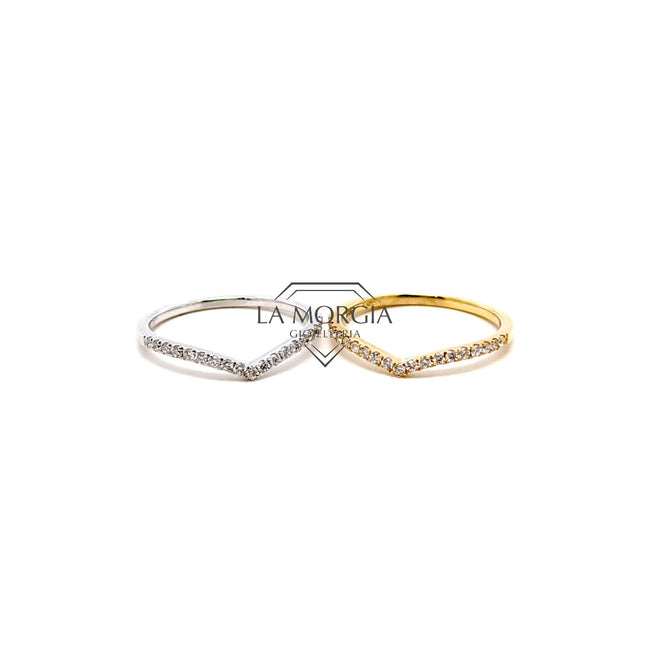 CRIVELLI | Anello a V con brill | 370-XR49