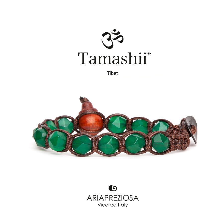 TAMASHII | Diamond Cut Agata verde | BHS911-12