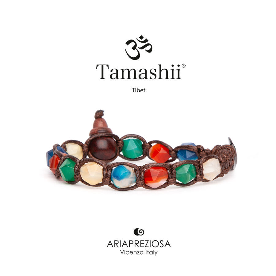 TAMASHII | Diamond Cut Agata Striata Mix Color | BHS911-229