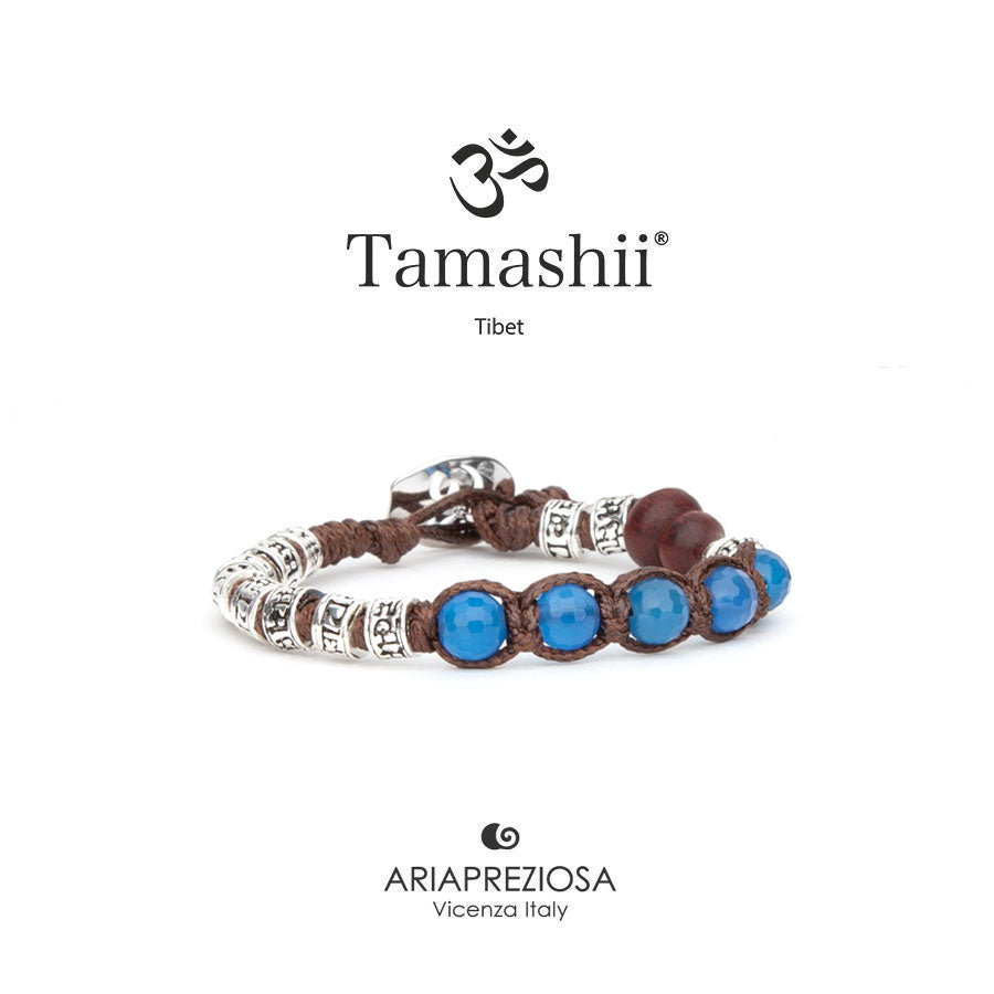 TAMASHII | Ruota Preghiera Multifaceted Agata blu | BHS924-S4-18