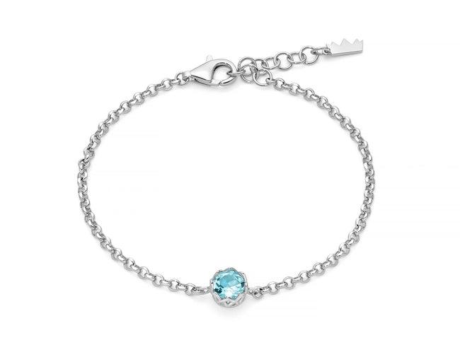 MILUNA | Bracciale Unica Colibrì con Gemma del Cielo | BRD1117