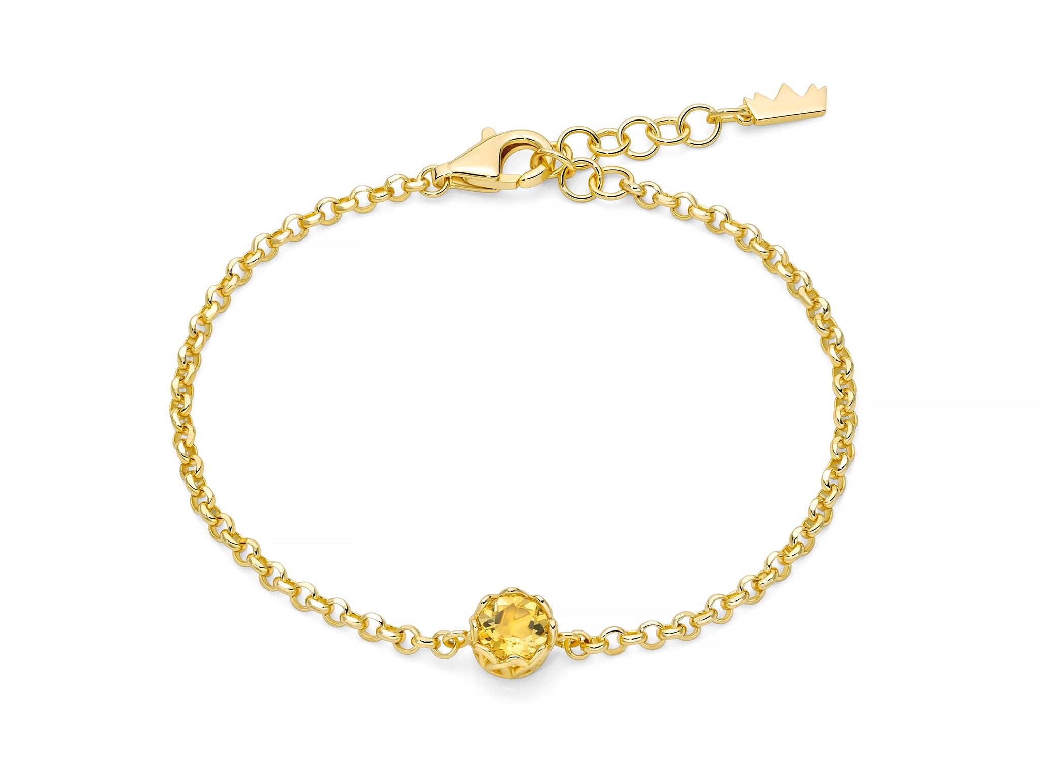 MILUNA | Bracciale Unica Colibrì con citrino | BRD1119