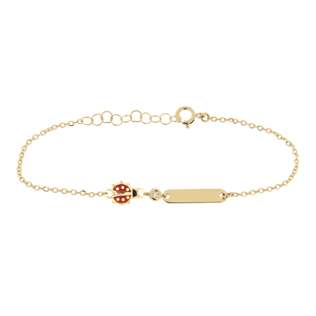 LuxGioielli | Bracciale Coccinella da incidere Baby | BRD3451 0239; GI